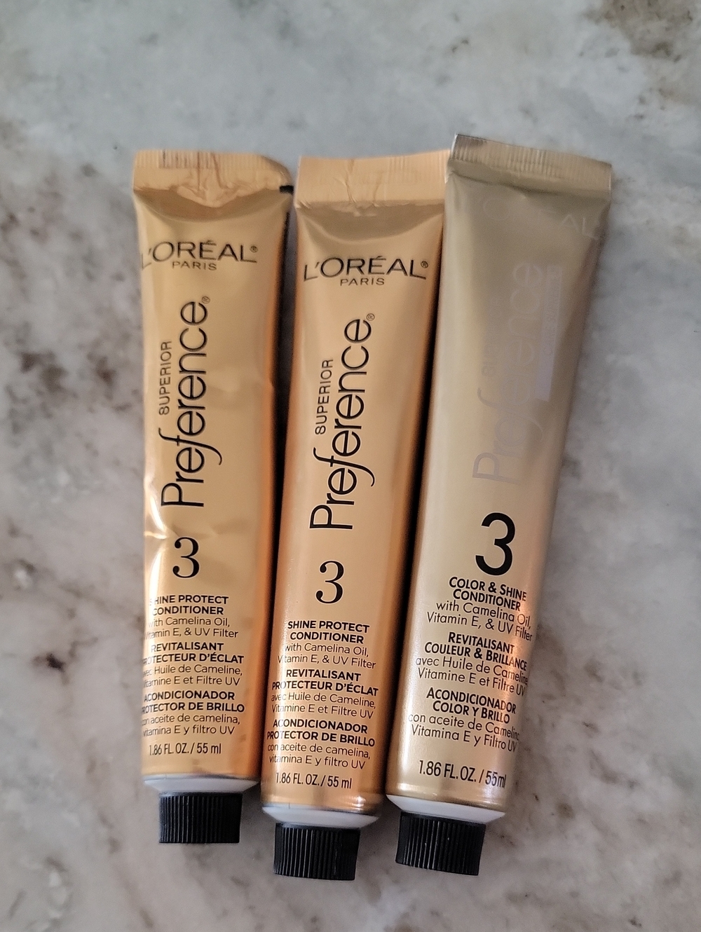 L'Oreal Superior Preference Color & Shine Conditioner 3 Tubes Camelina O…